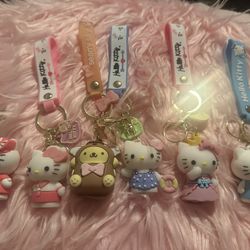 Hello Kitty Keychain 3 For 10.00 1 For 5.00