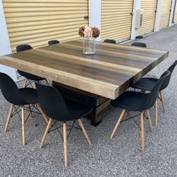 Dining Table Set With 8 Chairs 