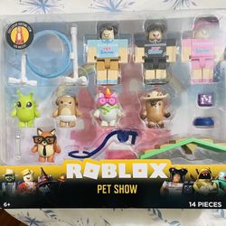 Roblox Toy Pet Show Set Exclusive Virtual Item Fox Mascot Jazwares 