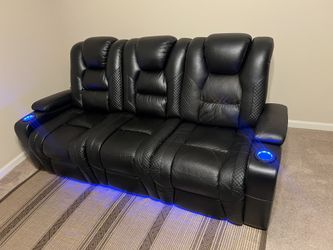 Moving Sale *Movie theater Sofa And Love Seat*