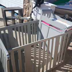 Diaper Changing Table And Toddler Bed Combo.