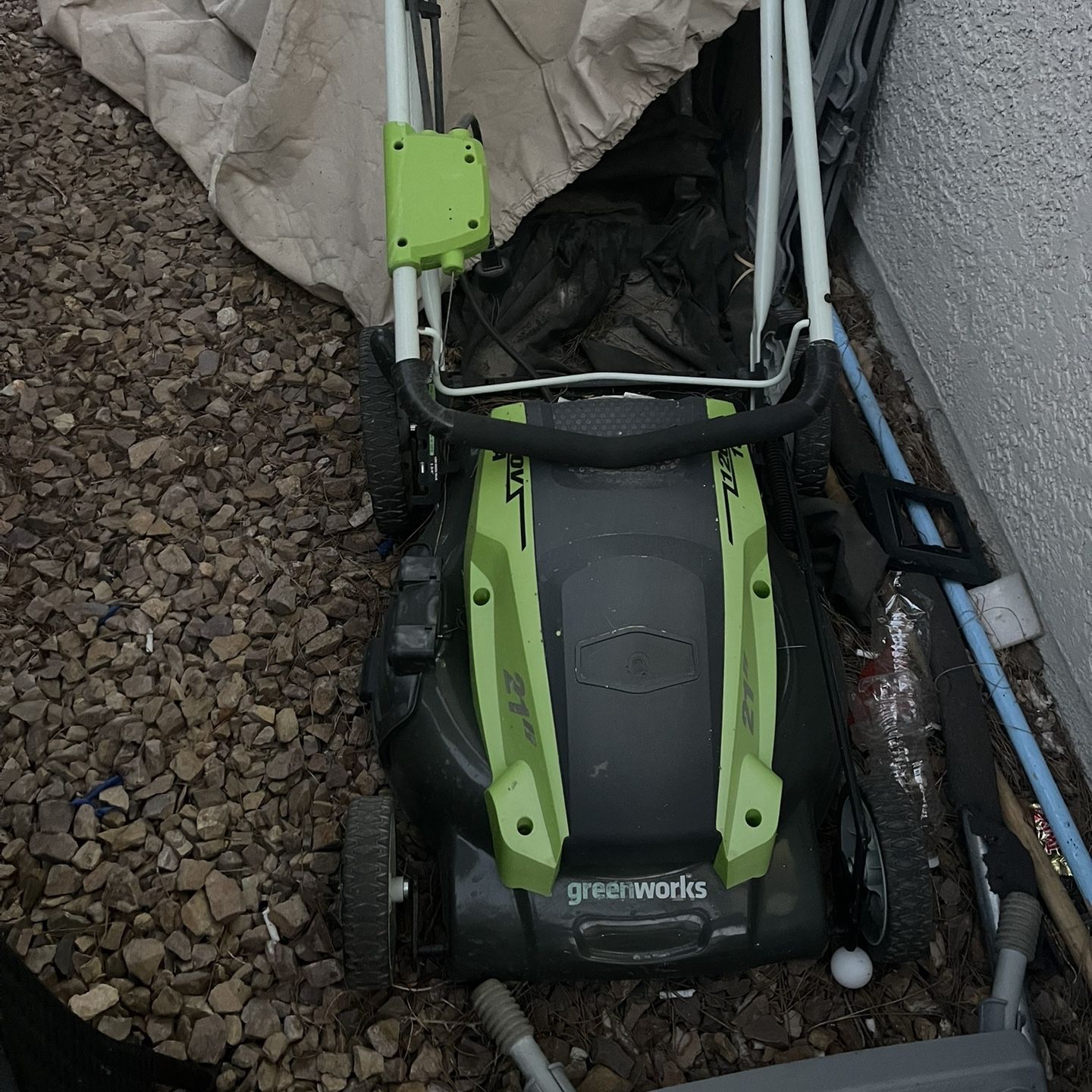 Greenworks 13 Amp 21" Corded Electric Walk-Behind Push Lawn Mower 25112 ...