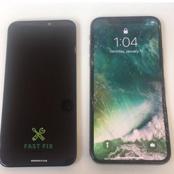 iPhone cracked screen