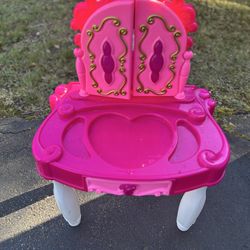 Pink Princess Vanity Table