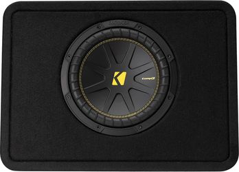  KICKER 50TCWC104 CompC 10" Subwoofer in Thin Profile Enclosure 4-Ohm