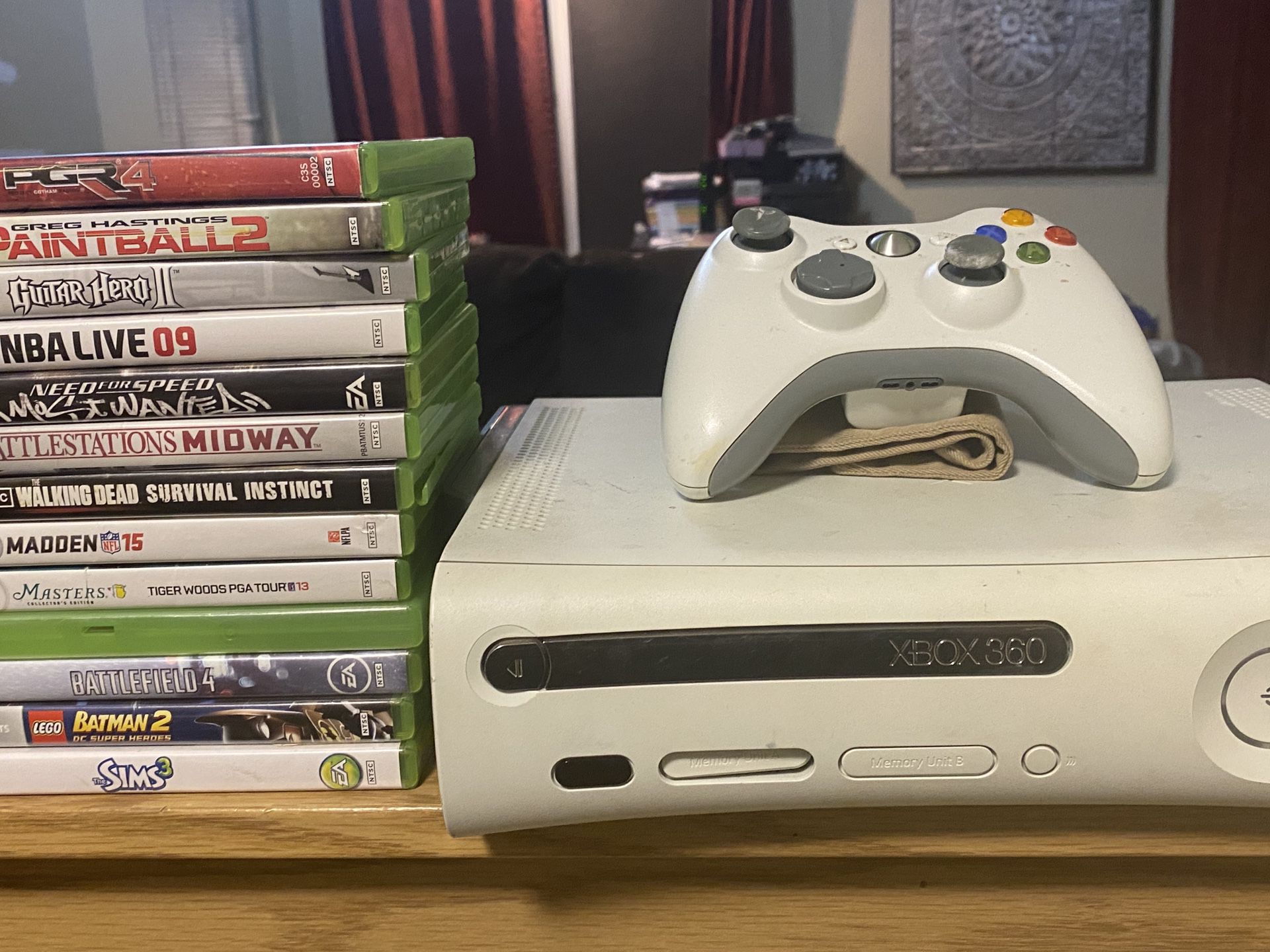 Xbox 360 w/ 13 games and two controllers