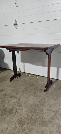 Rustic Wood Trestle Table