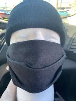 Dark Blue Denim Mask