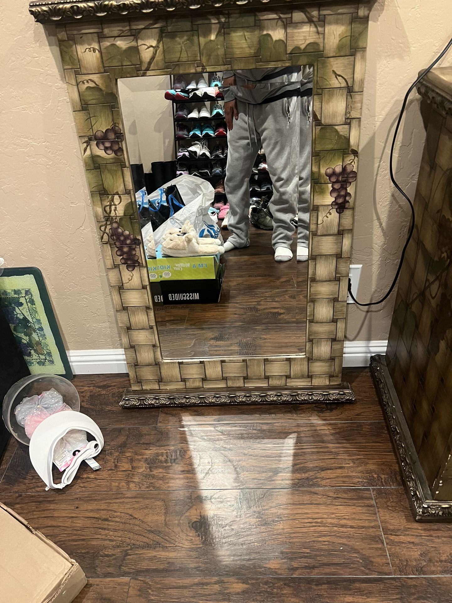 Wine Rack And Mirror