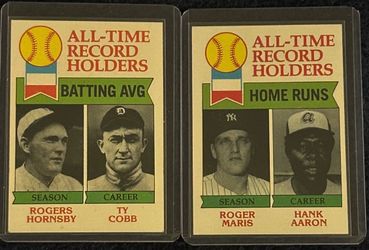 1979 Topps Record Holders – Hank Aaron, Roger Maris & Ty Cobb