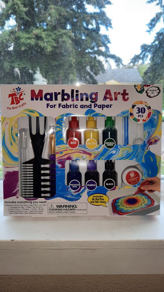 Marbling Art Kit for Fabric or paper