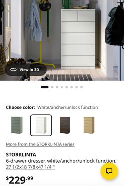 IKEA STORKLINTA 6-drawer dresser