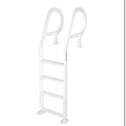 XtremepowerUS Adjustable Swimming Pool Ladder 4-Step for Entry Exit Ladder SKU: 75220