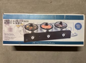 TRIPLE SLOW COOKER BUFFET & SERVE