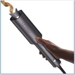 TYMO Automatic Rotating Curling Iron - TYMO CURLPRO Beach Waves Curling Wand, Portable Hair Curler, 500 Million Ionic, Dual Voltage & Lightweight for 
