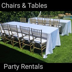 Chairs and Tables for Events