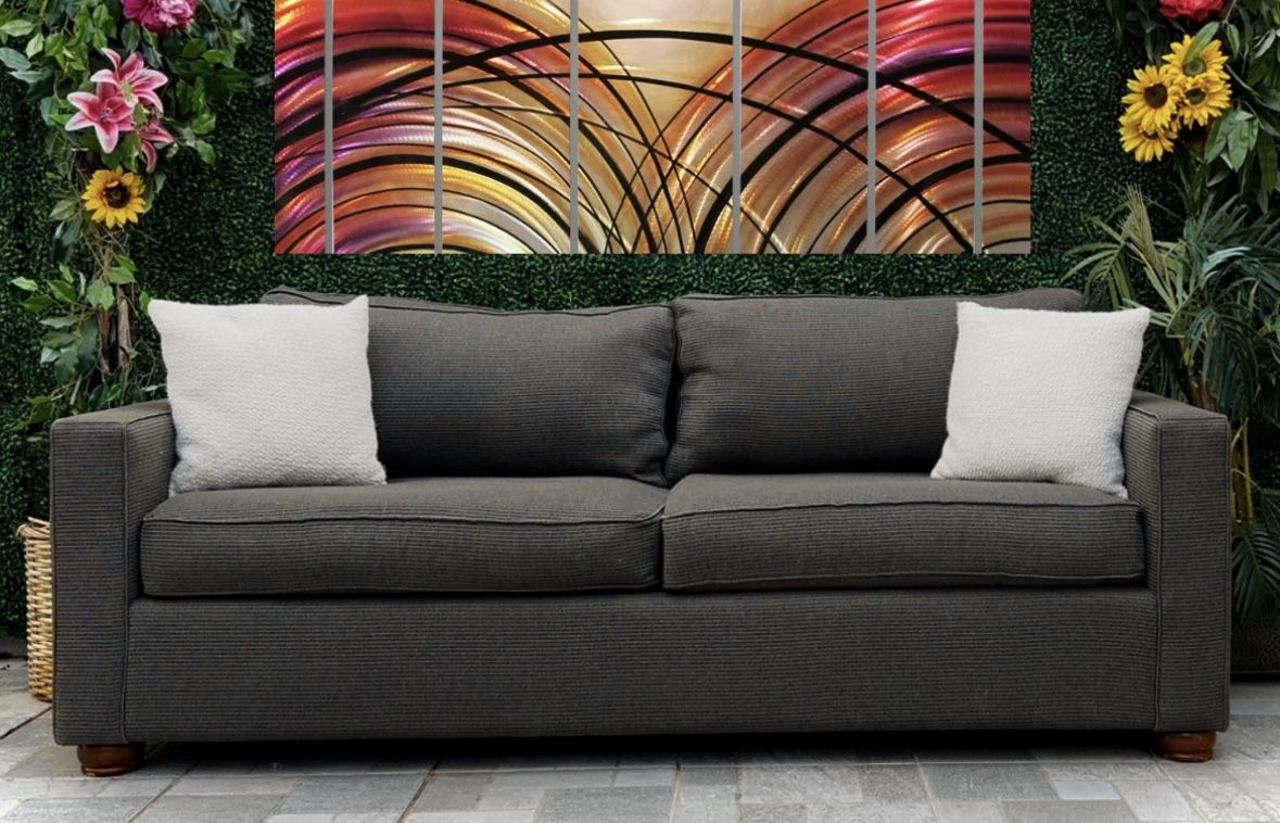 (Free Delivery 🚚) Charcoal Gray Couch