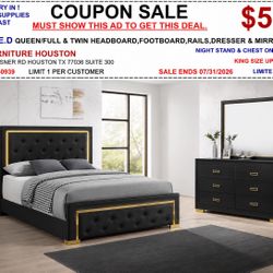 5pc Queen Size Bed Set 