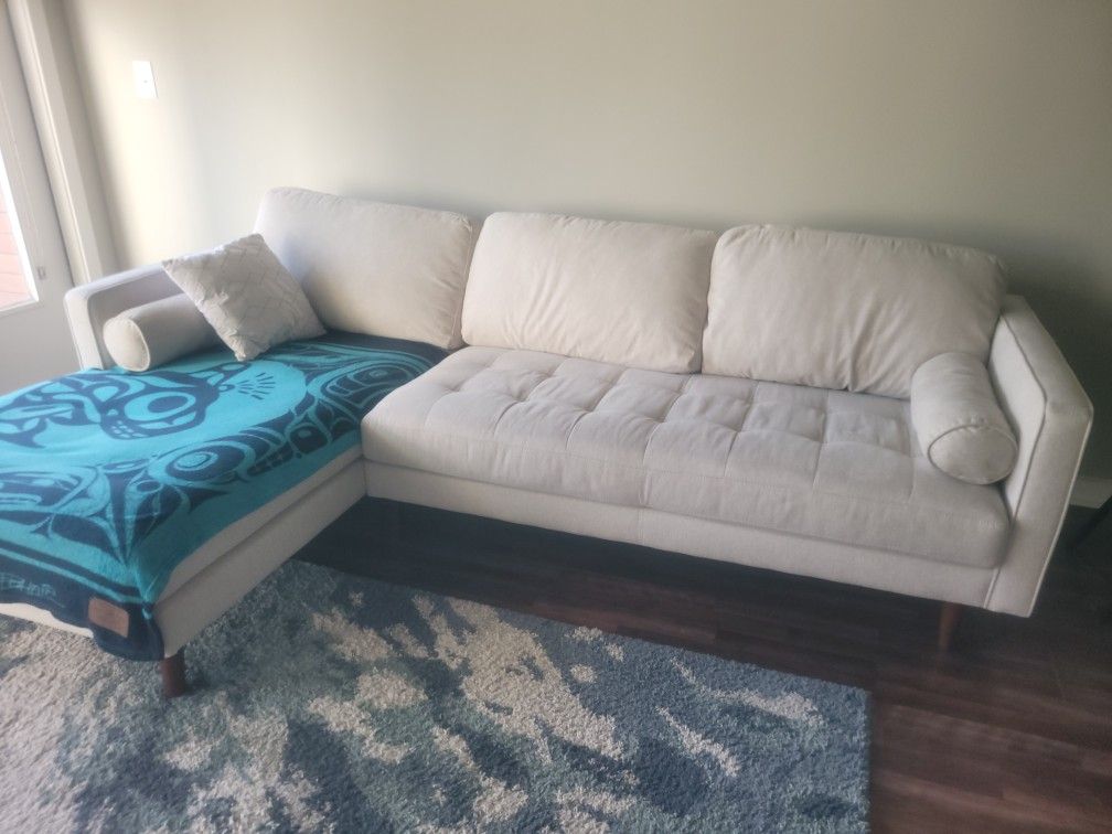 Living Spaces Sofa with Chaise