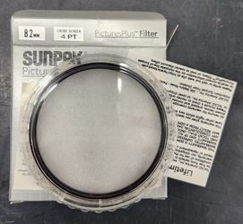 Sunpak 82mm Cross Screen 4Point Filter