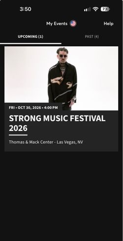 1 ticket to STRONG MUSIC FESTIVAL