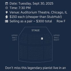 Ludovico Einaudi Concert Live – 2 Tickets BELOW Face Value!