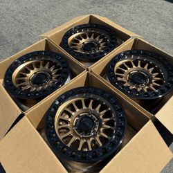 New 17” KMC KM522 IMS Bronze Wheels 6 lug Chevy GMC Toyota Ford F-150 Raptor available new in box
