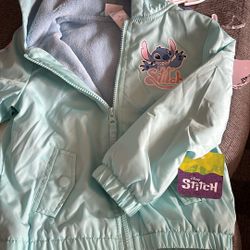 Stitch Little Girls Bomber Jacket  