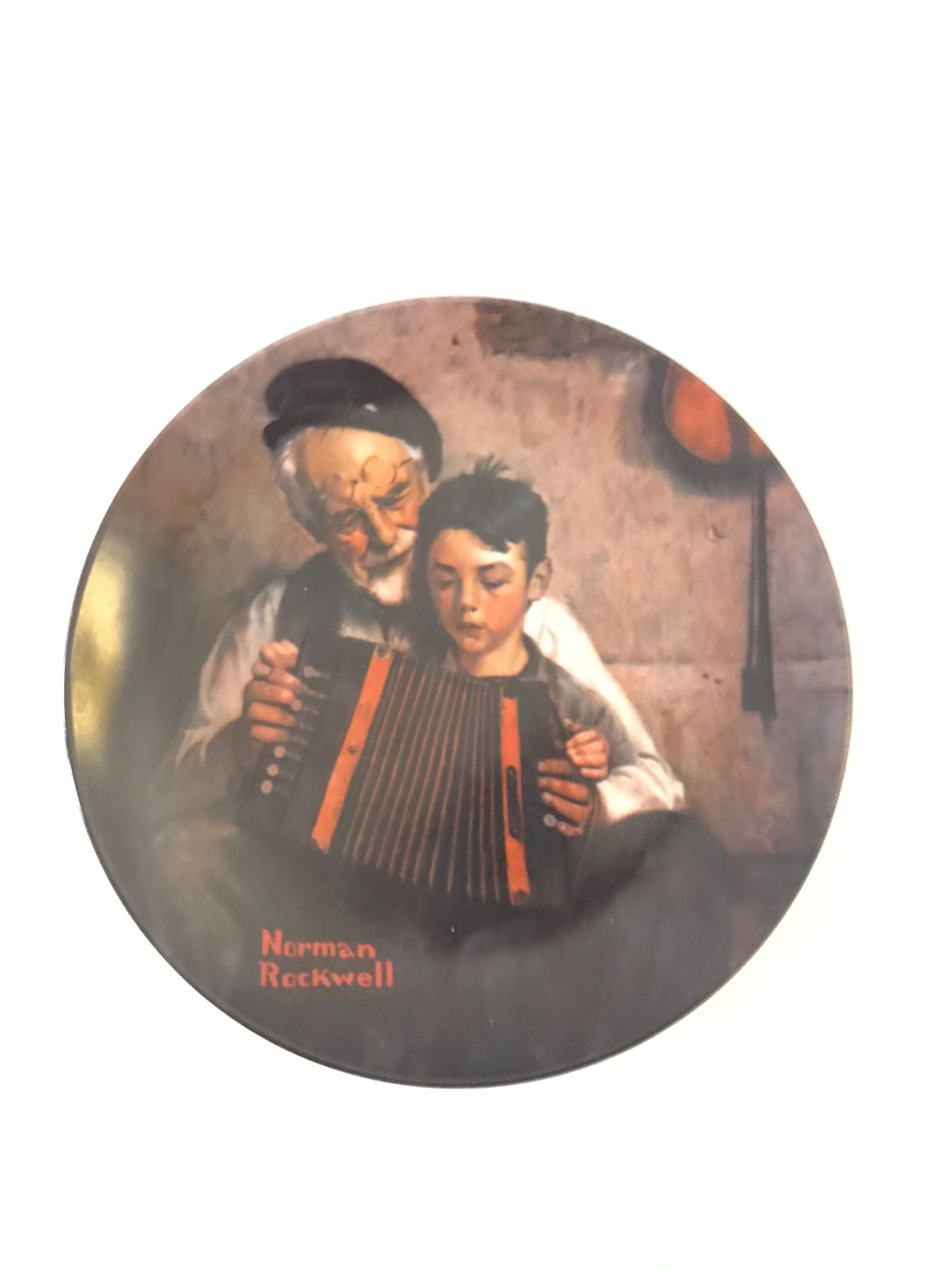 Norman Rockwell’s The Music Maker Plate
