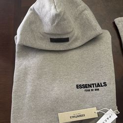 Dark oatmeal essential hoodie