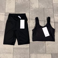Lululemon Sports Bra and Shorts Set
