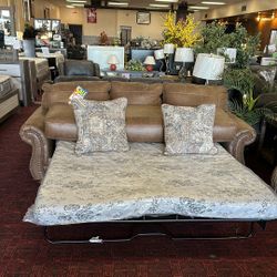 Queen Size Sleeper Sofa By Ashley’s