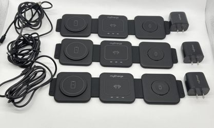 Mycharge 3-In-1 Wireless Charging Pad. - 3 Pack