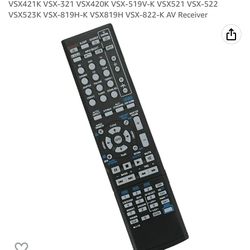 Replacement Remote For Pioneer Receiver