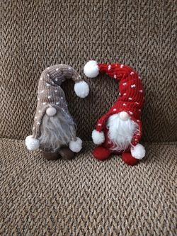 2 STUFFED GNOMES.  $8 EACH.  BOTH FOR $15.  NEW.  PICKUP ONLY.