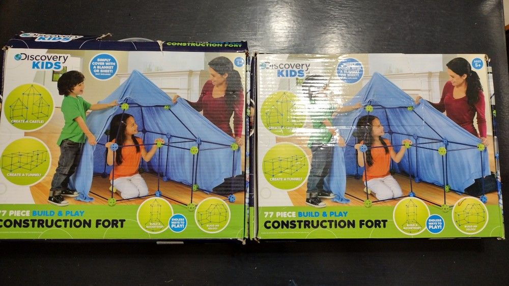 Discovery Kids Easy Build Fort Sets (2) (will deliver locally)