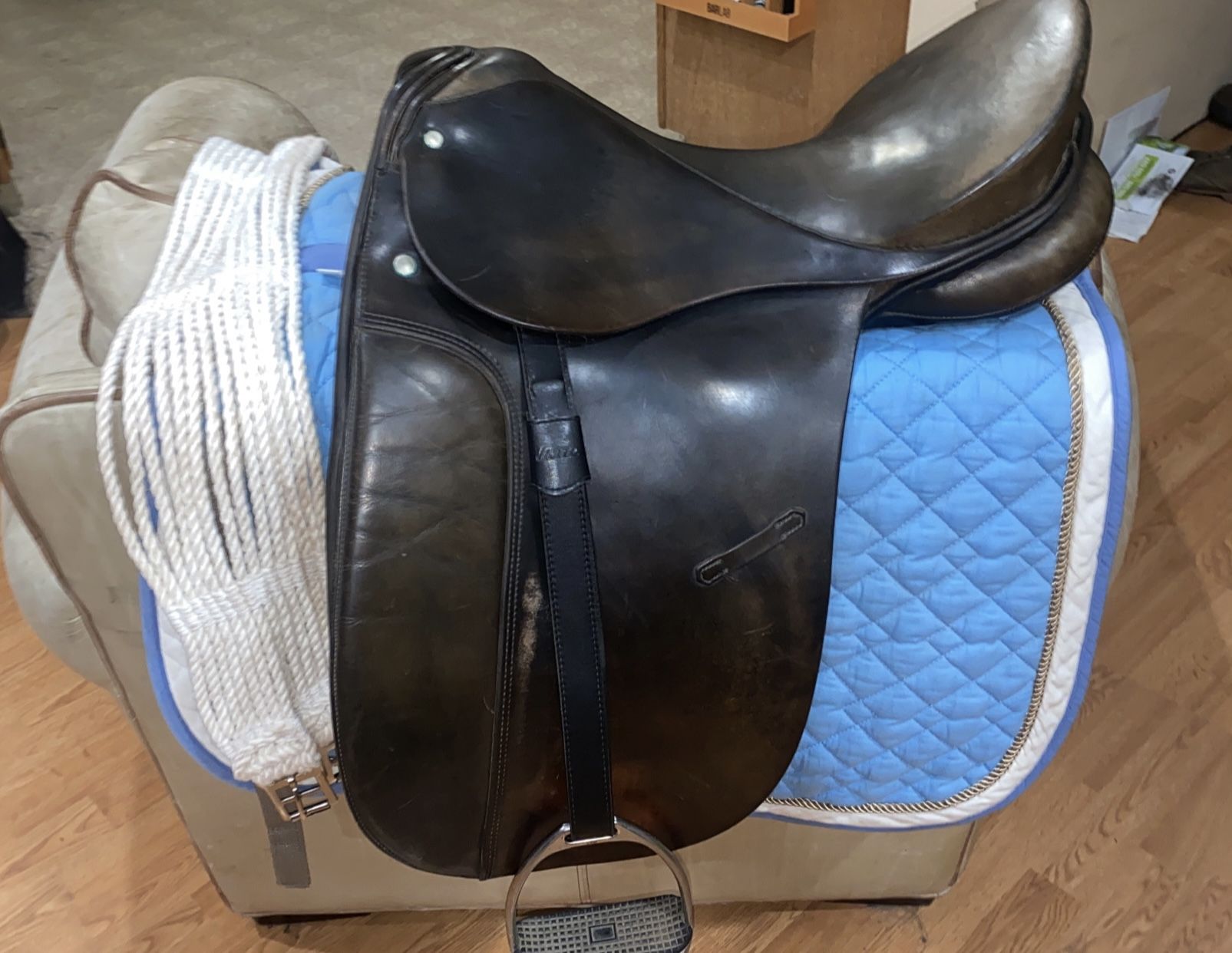 Max Hopfner Dressage Saddle, Girth And Saddle Pad 