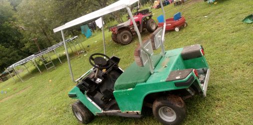 1999 melex golf cart green with white top