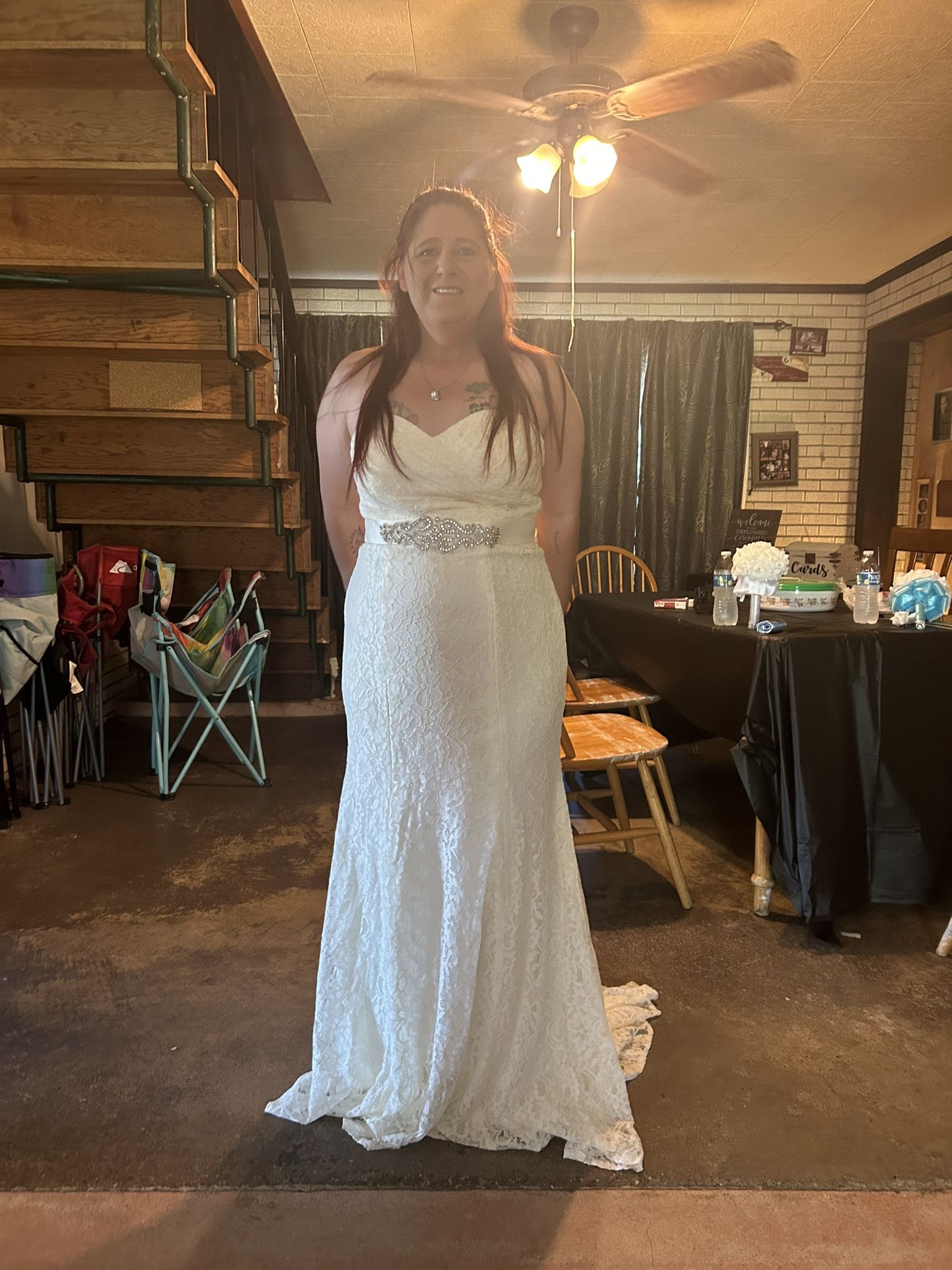 Wedding Dress. Size 14 But Fits Like A12