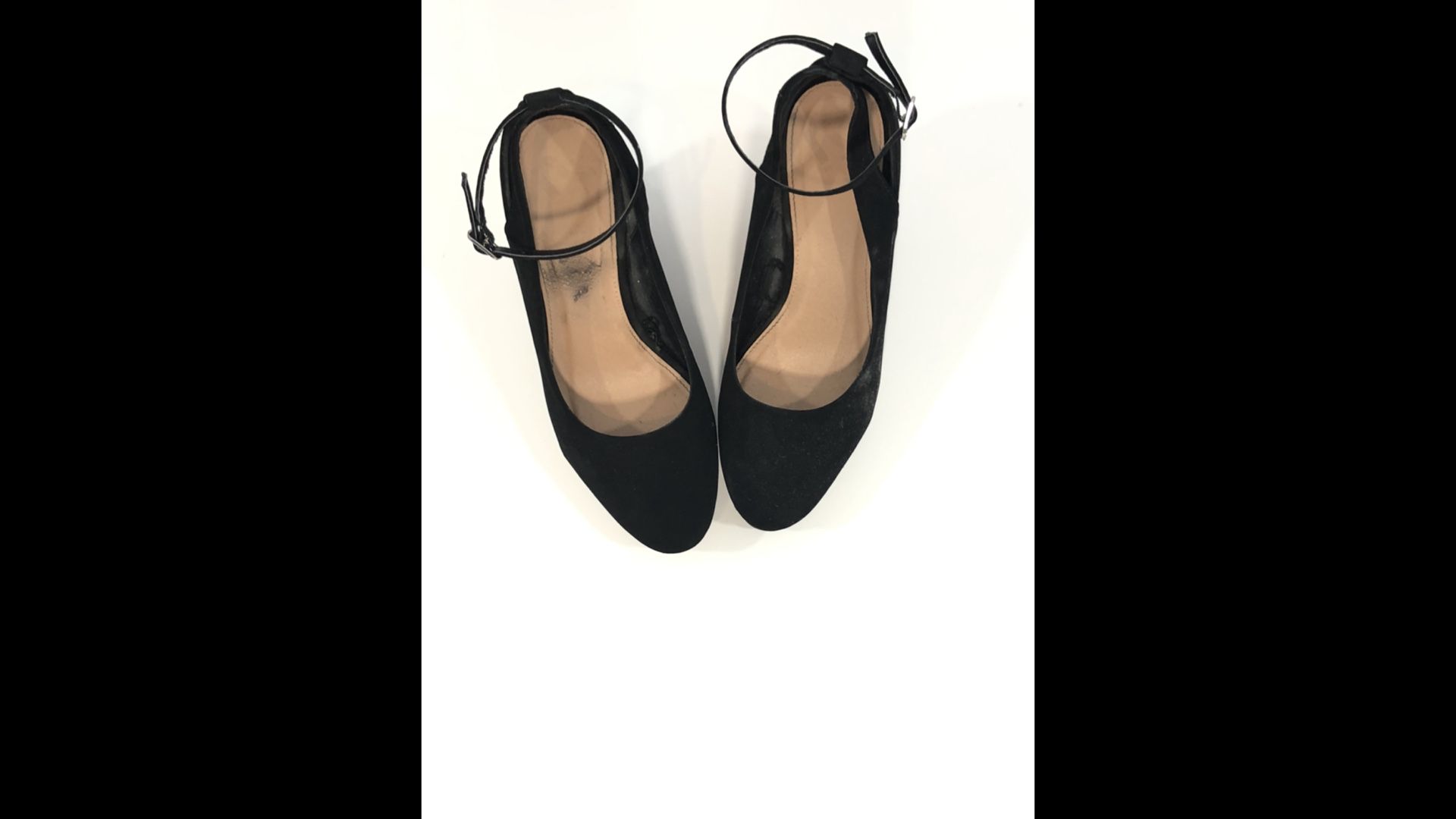 Black wedge platform heels