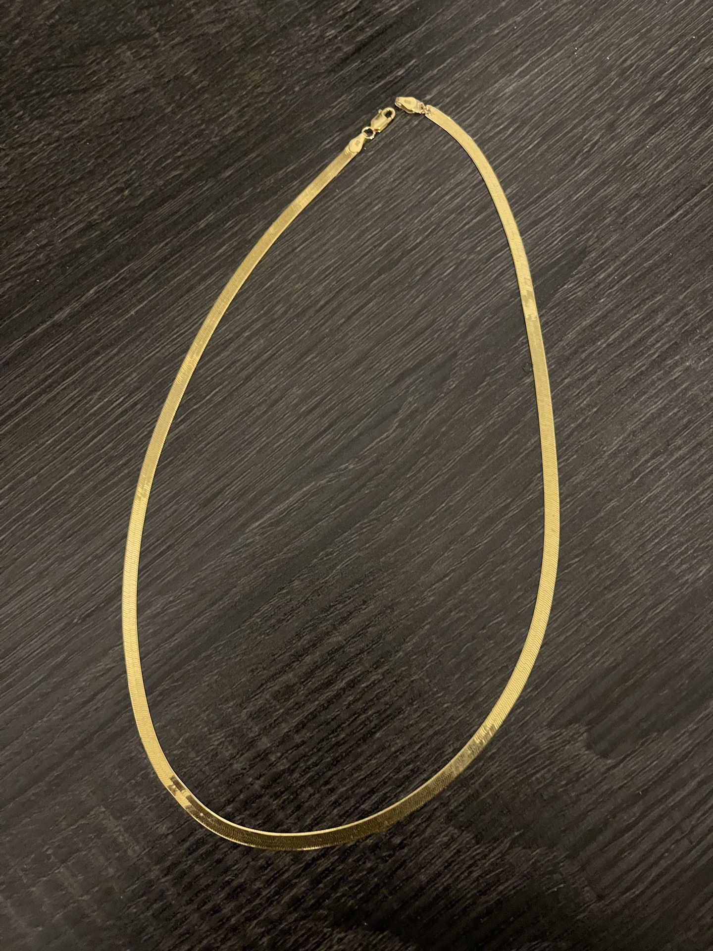 14k Gold Herringbone Chain 