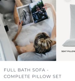 BADESOFA Luxury Bath Sofa - Complete Pillow Set