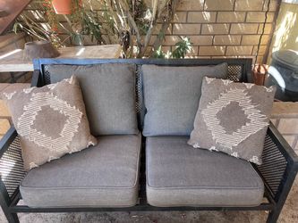 Outdoor Patio Loveseat with Cushions