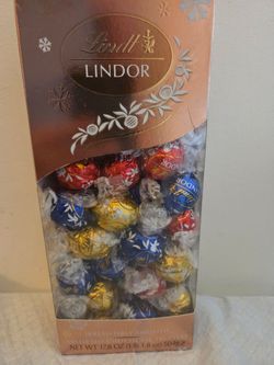 Lindt Lindor Assorted Chocolate Truffles. Never opened. 17.8 oz