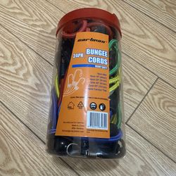 Multi-Color Bungee Cords Set - 24 Pack