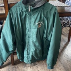 UND Fighting Sioux - Men’s Xtra Large Fleece Lined Nylon Jacket 