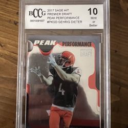 Gehrig Dieter Graded Rookie Browns