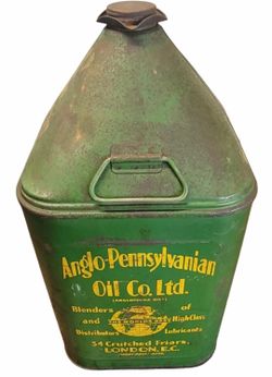 Vintage Anglo-Pennsylvanian Oil Can Rare