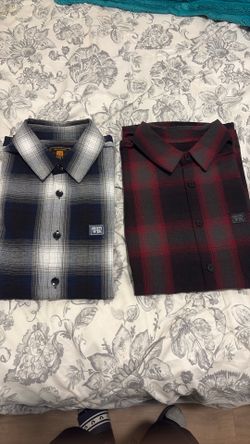 FB COUNTY SHORT SLEEVE CHECKER FLANNEL SHIRT