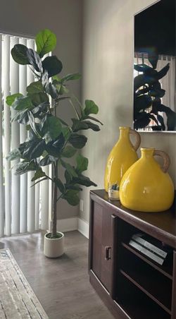 🏡 Planta Artificial Realista con Maceta – Decoración Moderna